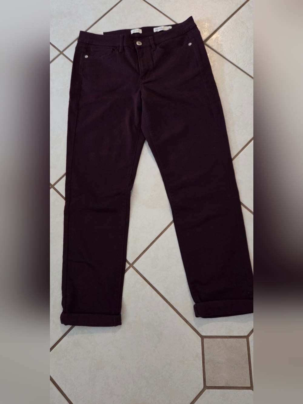 NWT J. Jill Boyfriend Jeans in Spiced Wine